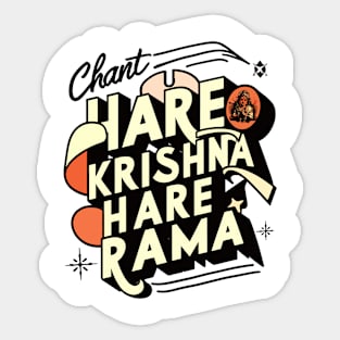 Chant Hare Krishna Hare Rama! Sticker